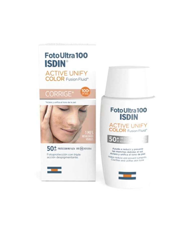  Foto Ultra 100 ISDIN Active Unify COLOR Fusion Fluid SPF 50+