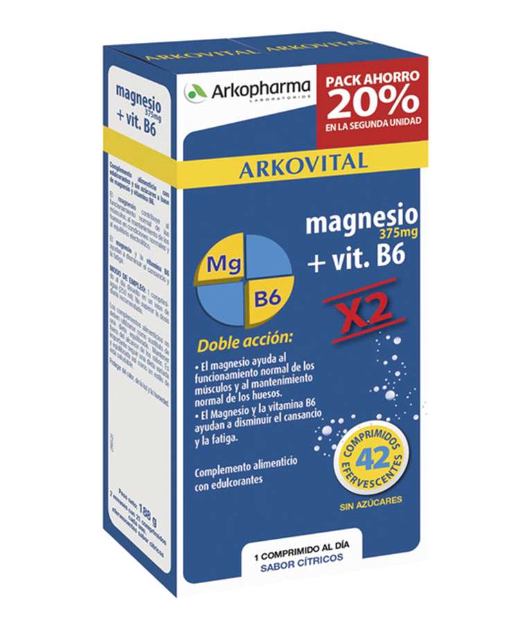 ARKOVITAL MAGNESIO + VITAMINA B6 42 CPR EFERVESCENTES 